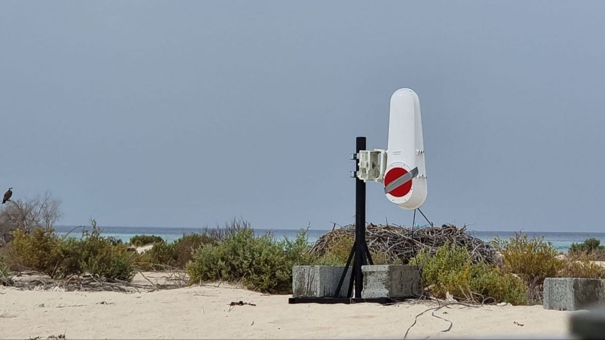 FSO terminal deployment on the island